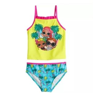 Girls(4-6x)L.O.L. Surprise Tankini Top & Bottoms Swimsuit Set